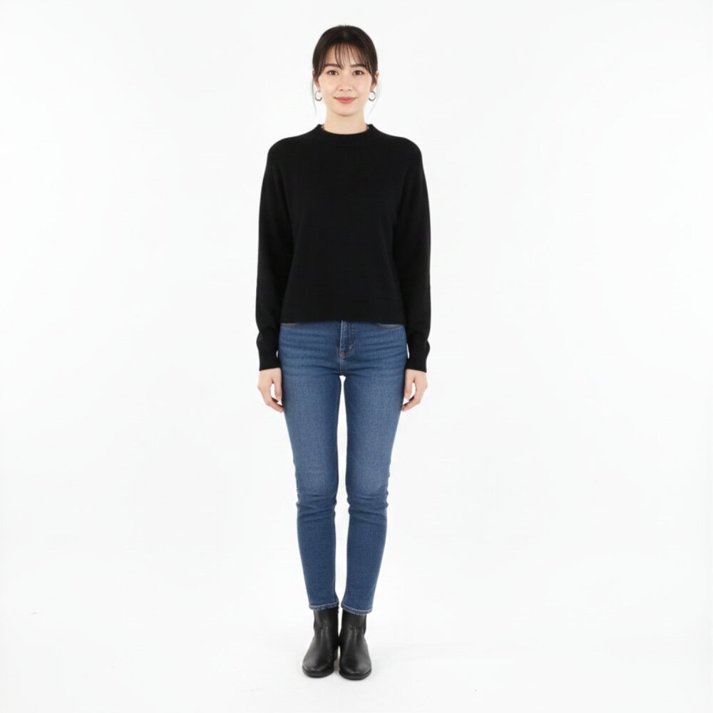 *Karen Scott Black Crew Neck Sweater